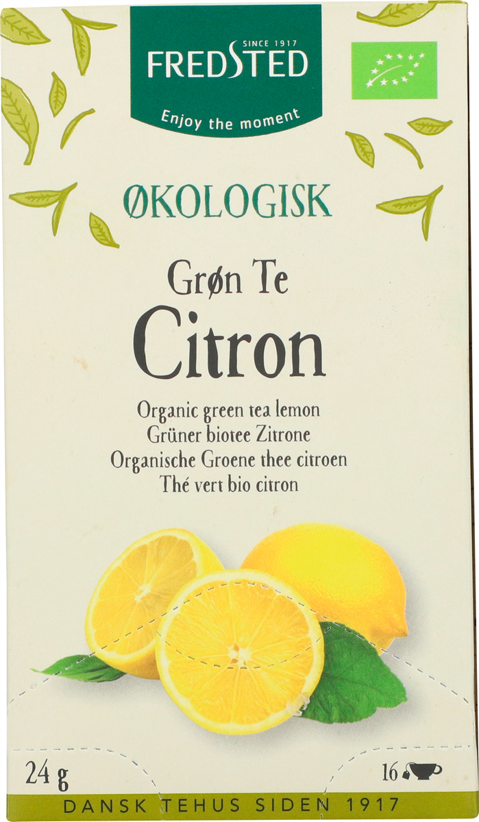 Fredsted Grøn Te m. Citron Øko 16 br