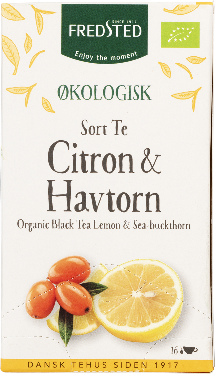 Sort Te med Citron & Havetorn Øko
