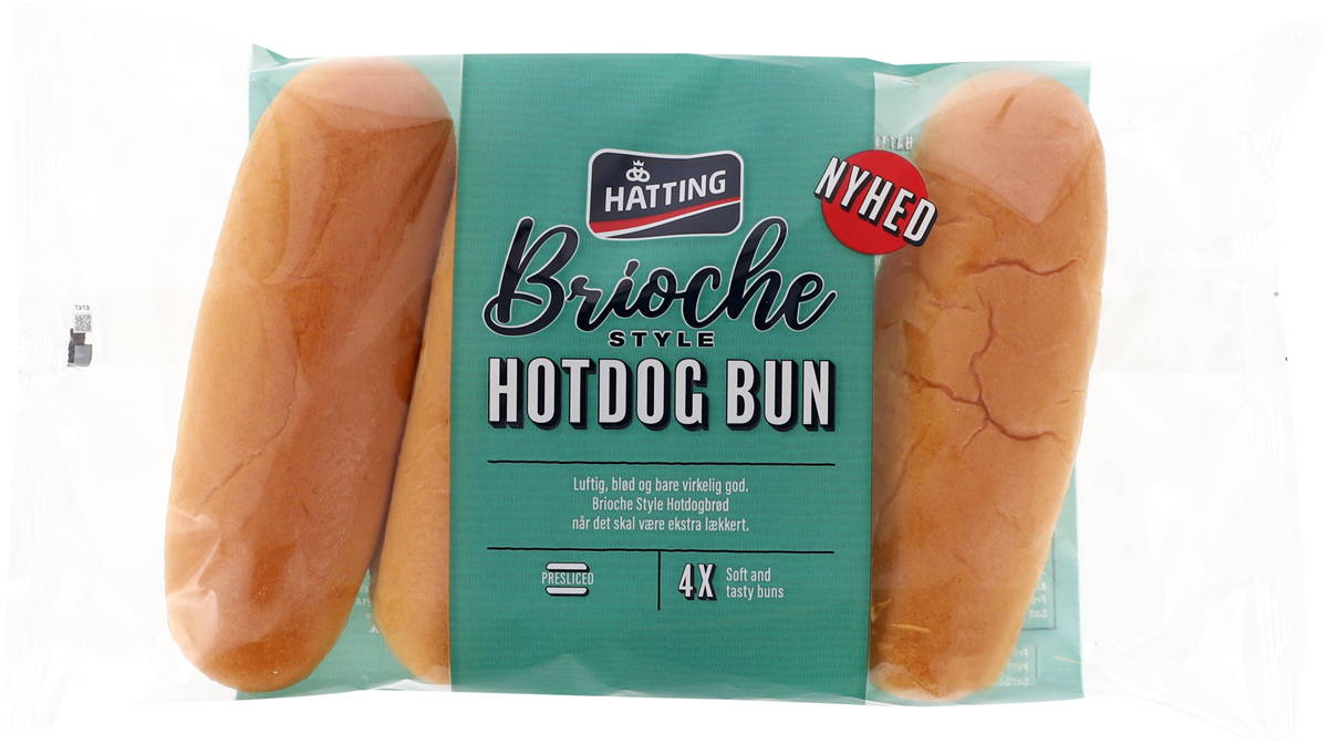 Hatting, Brioche hotdogbrød