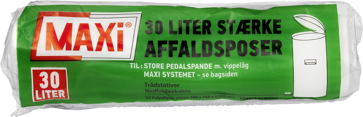 Maxi Affaldsposer 30 L 23 stk