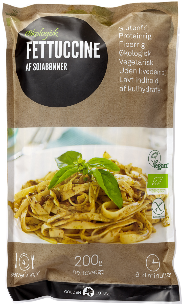Af soyabøn fettucin hv øko 250 g