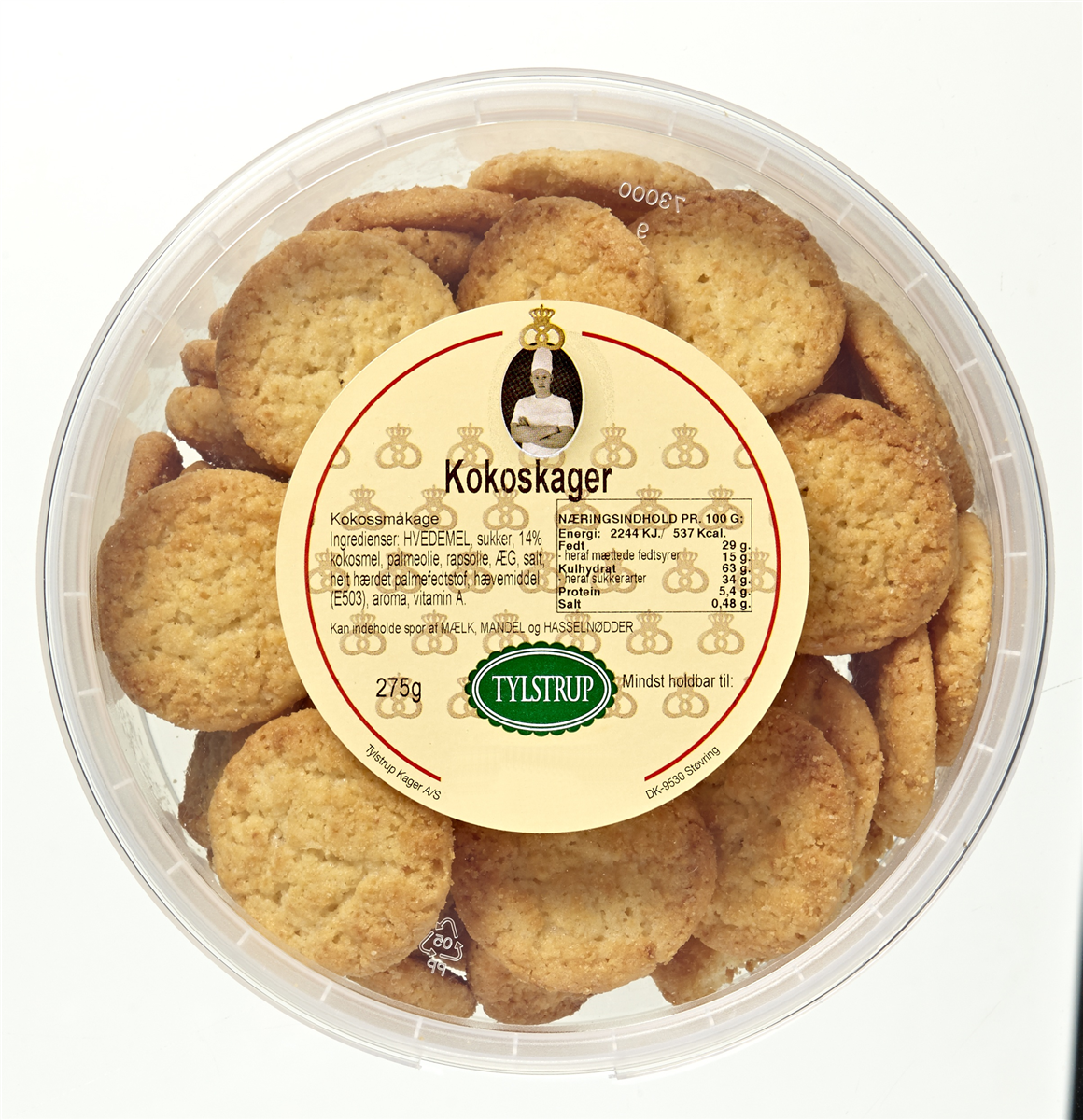 Kokoskager i dåse 275 g
