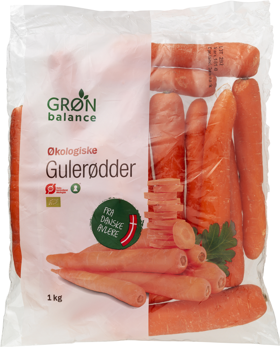 Gulerødder øko. 1 kg 1000 g