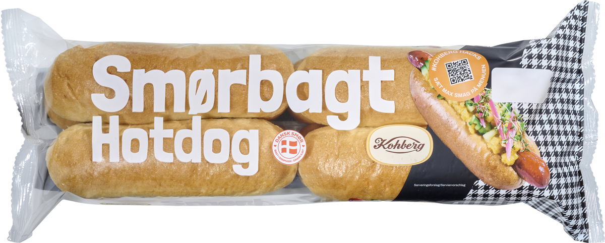 Hotdogbrød smørbagt, Kohberg
