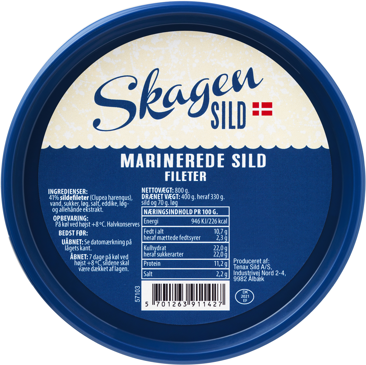 Skagen Marineret Sild Filet MSC