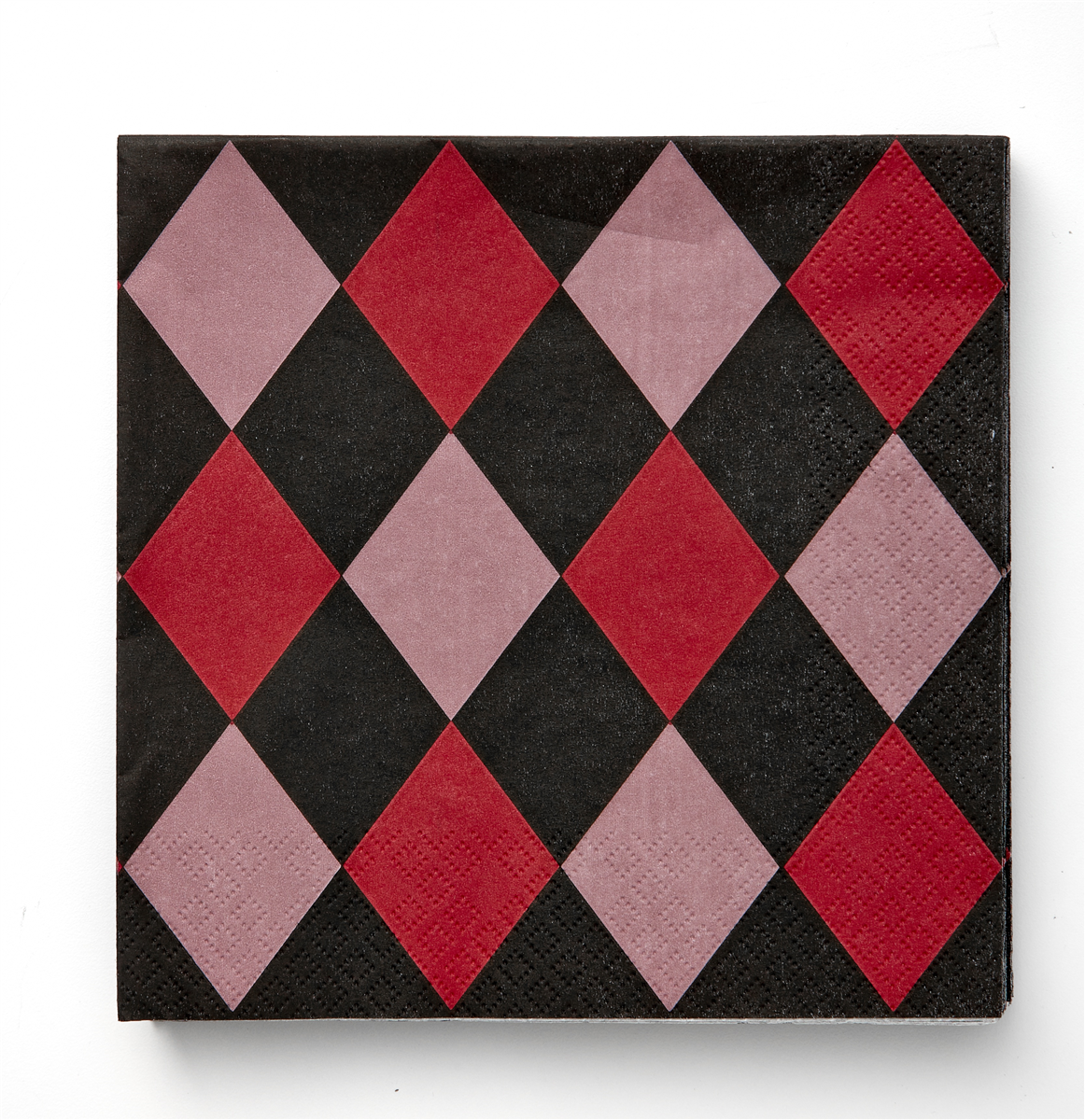 Serviet 33 cm harlekin rød
