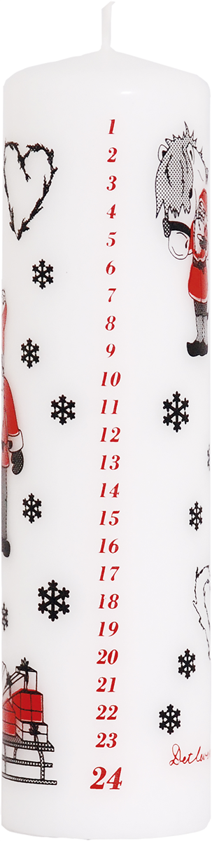 Kalenderlys 4,8 x 18 juleman 1 stk.