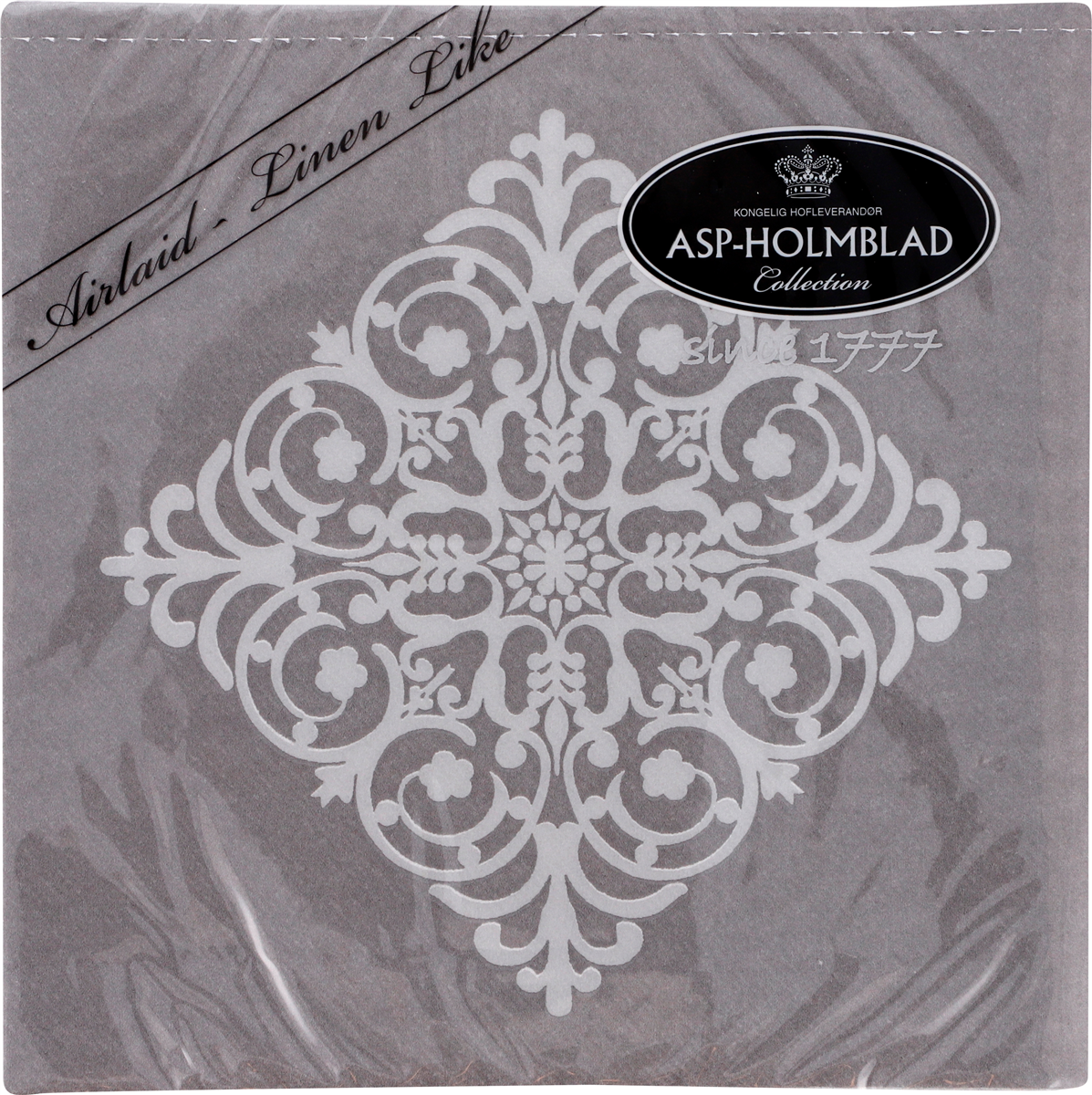 Servietter 40x40 cm Ornament Grey