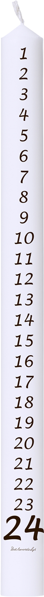 Kalenderlys Sorte Tal 3x39 cm