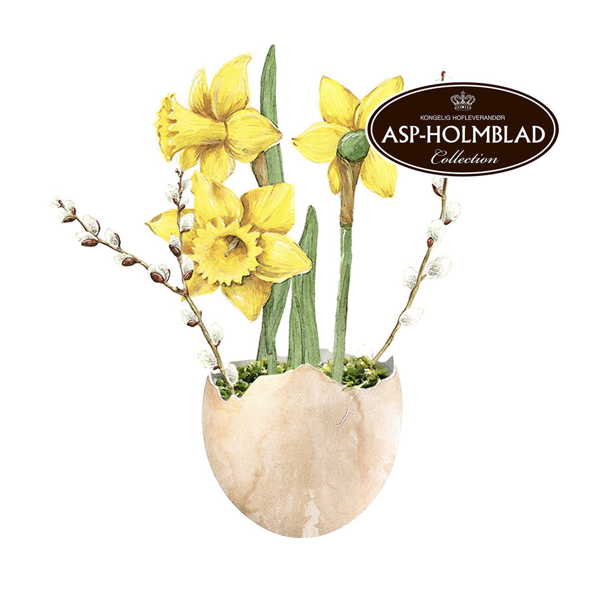 Serviet 33 cm 3-lag blomst 20 stk.