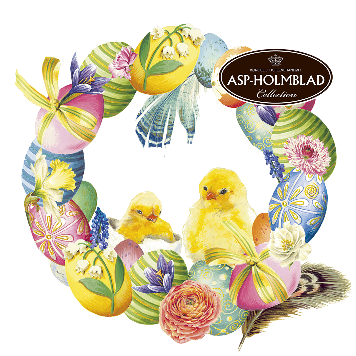 Serviet 33 cm Chicks Wreath
