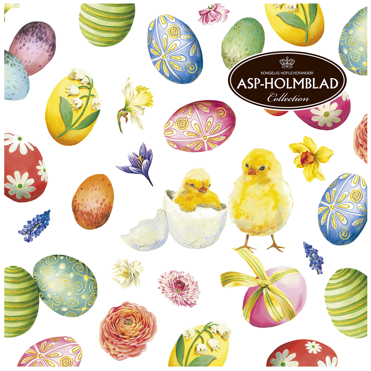 Serviet 33 cm easter eggs 20 stk.