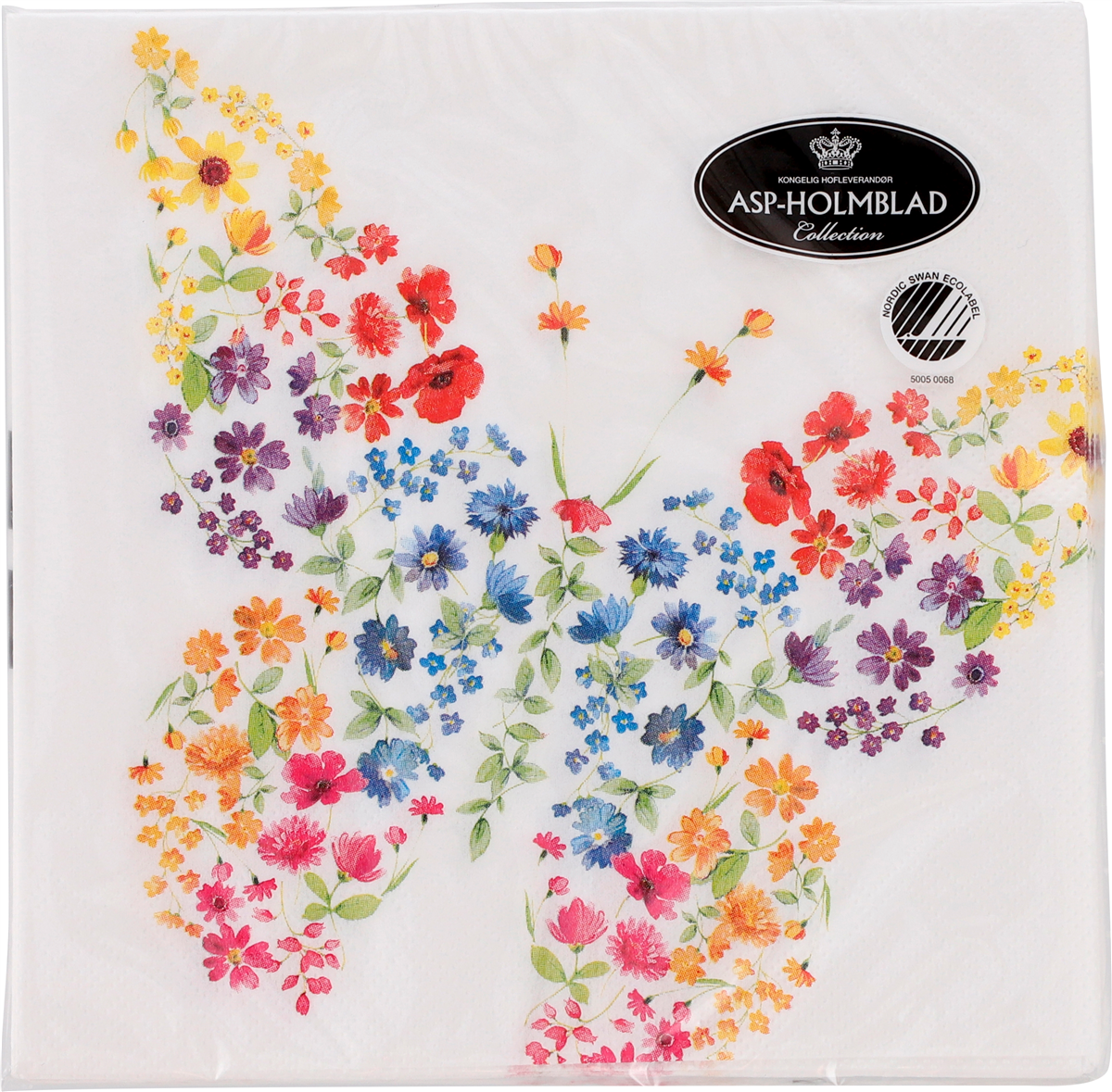 Serviet 33 x 33 cm sommerfugl 20 stk.