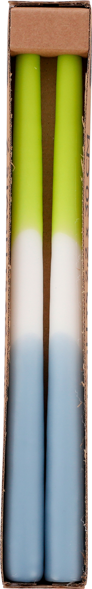 Stagelys 2,2x30 cm Kirsebær/Hvid/Blå