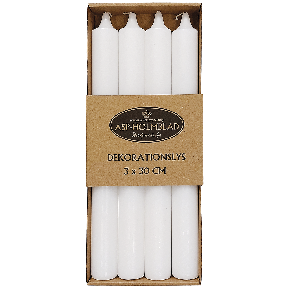 Dekolys Hvid 3x30 cm