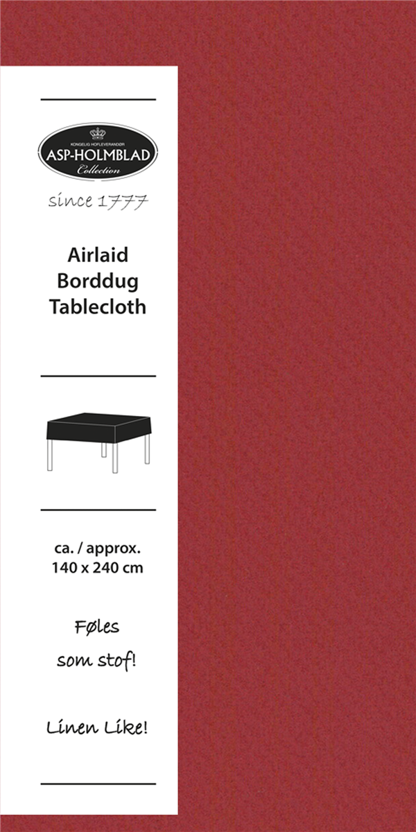 Foldedug Rød 140x240 cm