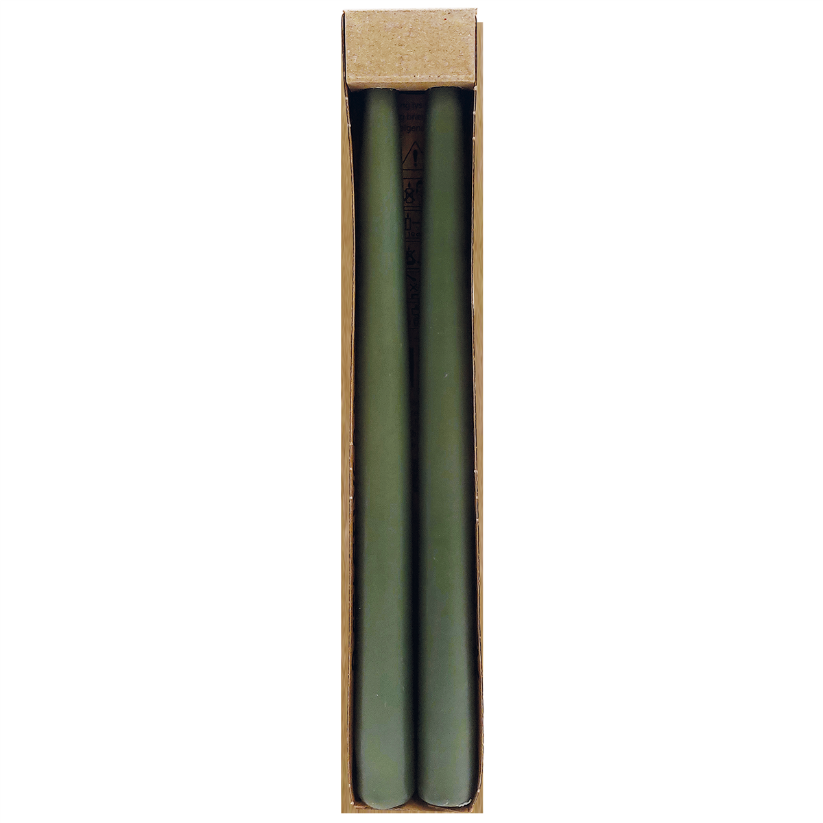 Naturgrøn Stagelys 2,2 x 28 cm
