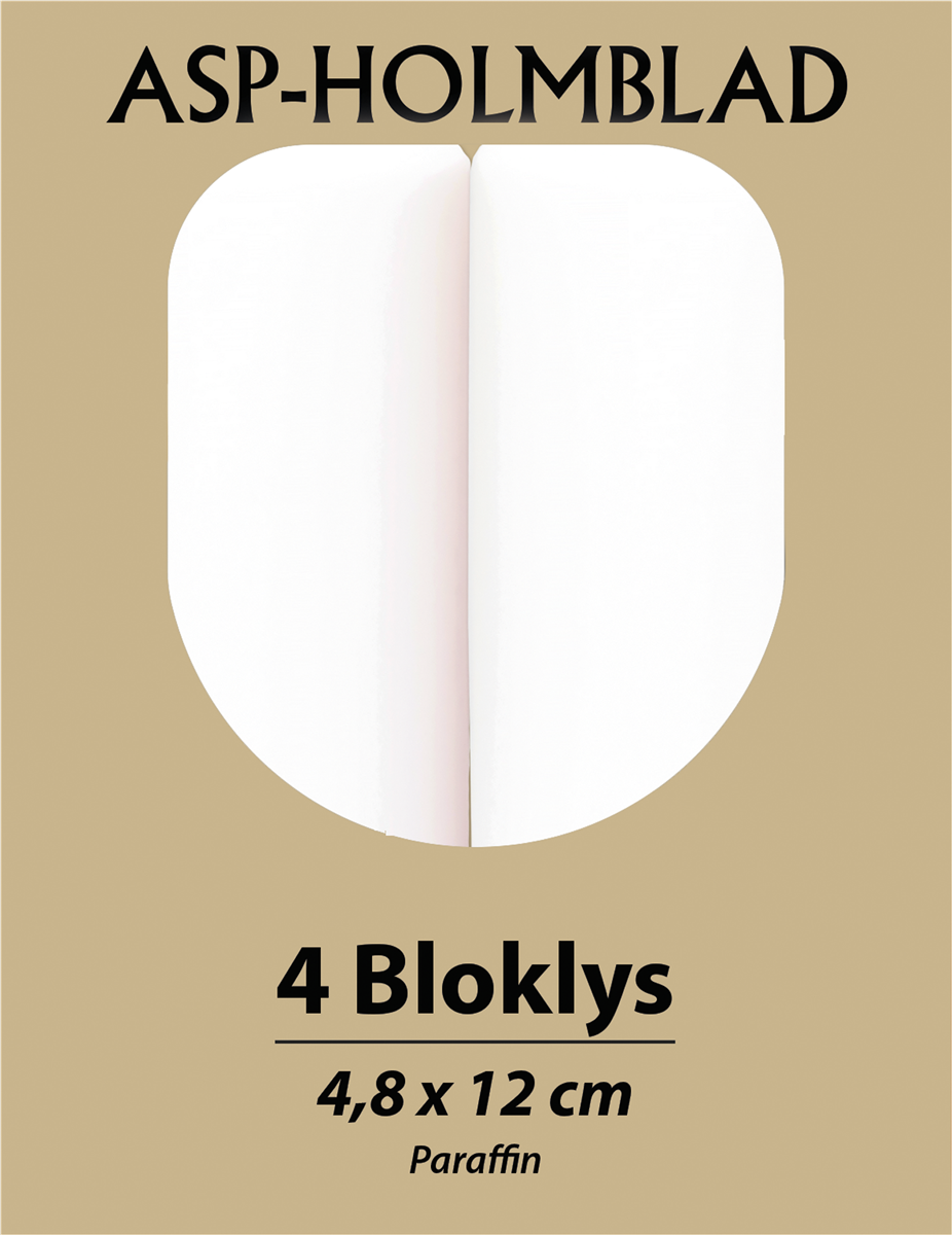 Bloklys 4,8X12cm 4 Stk