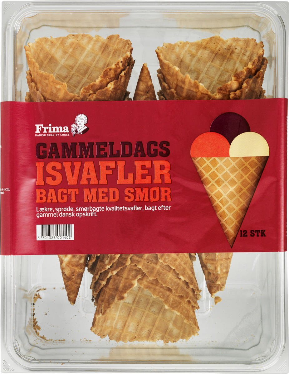 Gammeldags Isvafler 12 stk