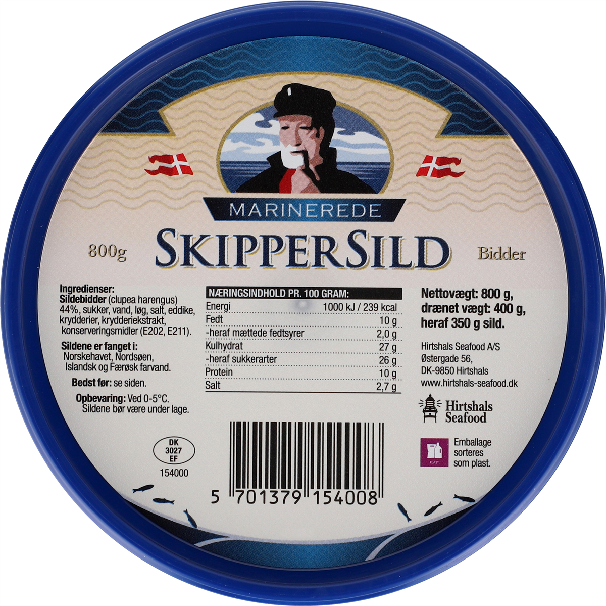 Skipper Marinerede Sild Spand