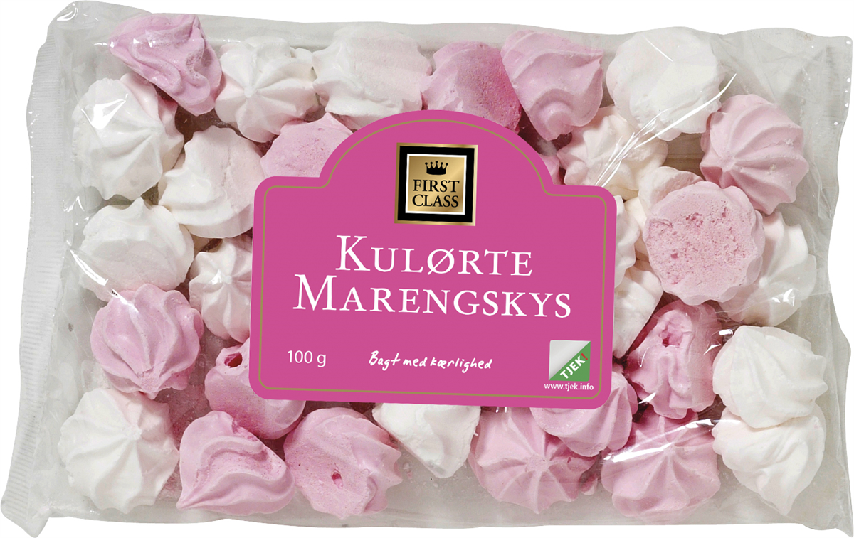 First Class kulørt marengs 100 g