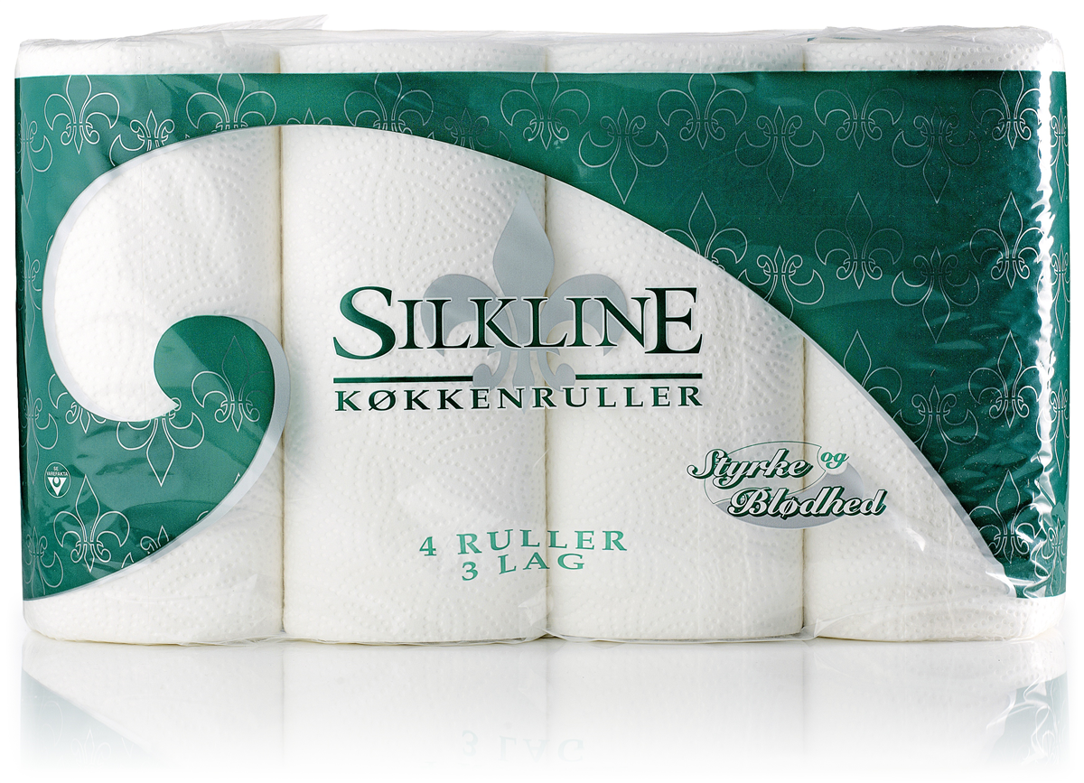 Silkline køkkenrulle i sæk 3 stk.