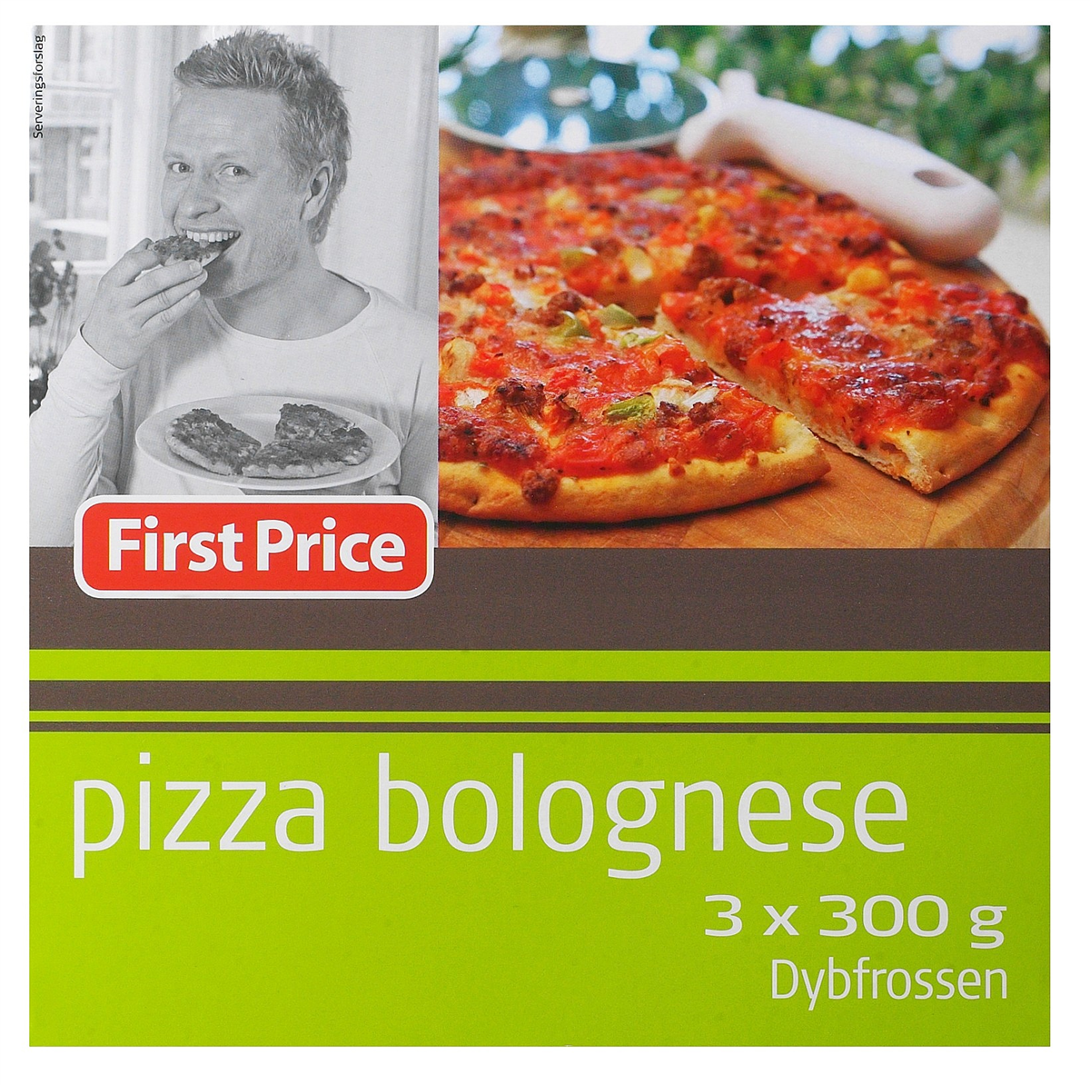 First Price FP pizza bolognese 3 x 300 g 900 g
