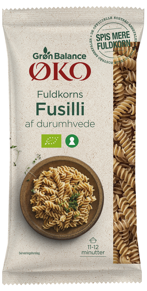 GB Øko Fuldkorns Fusilli 500 g