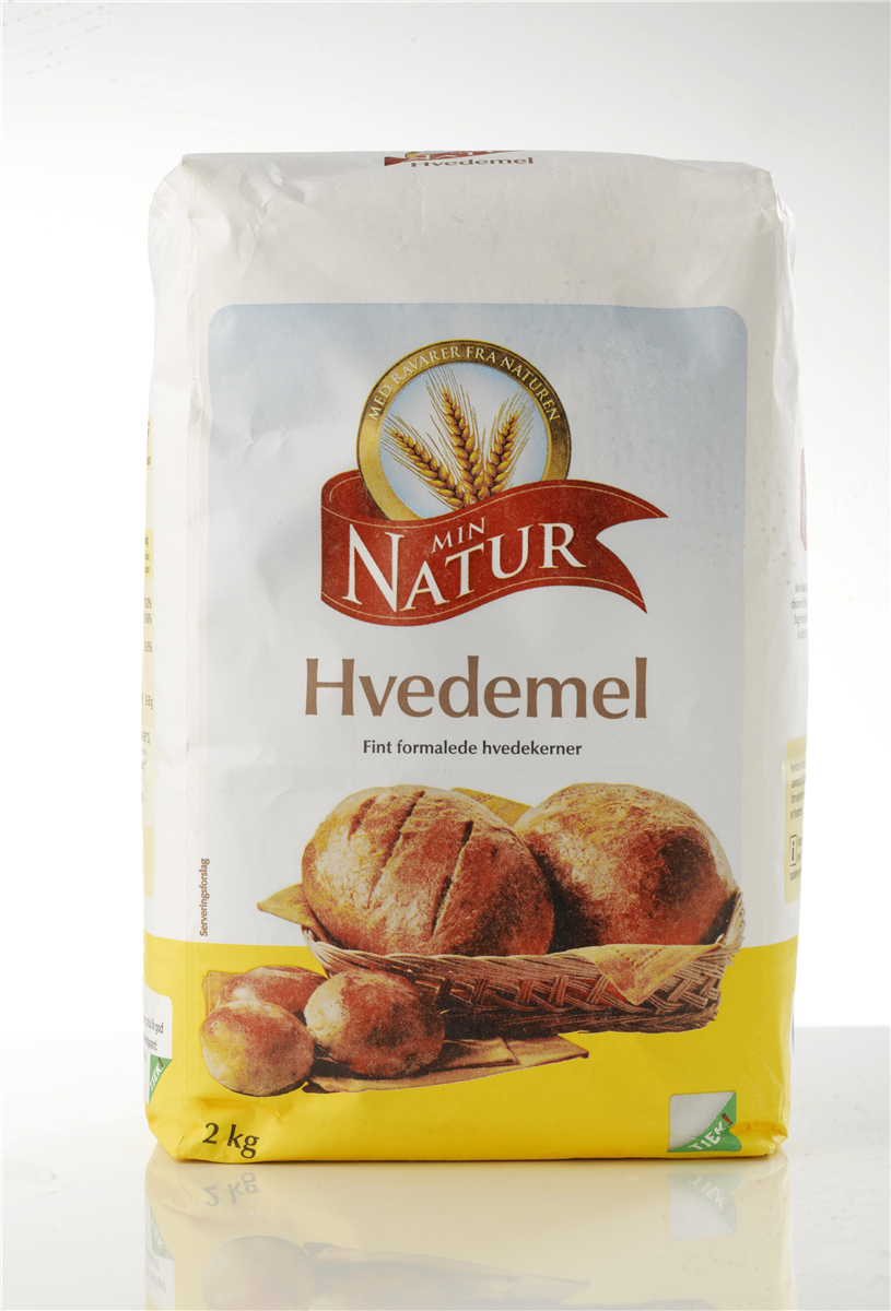 Min Natur hvedemel 2 kg 2000 g