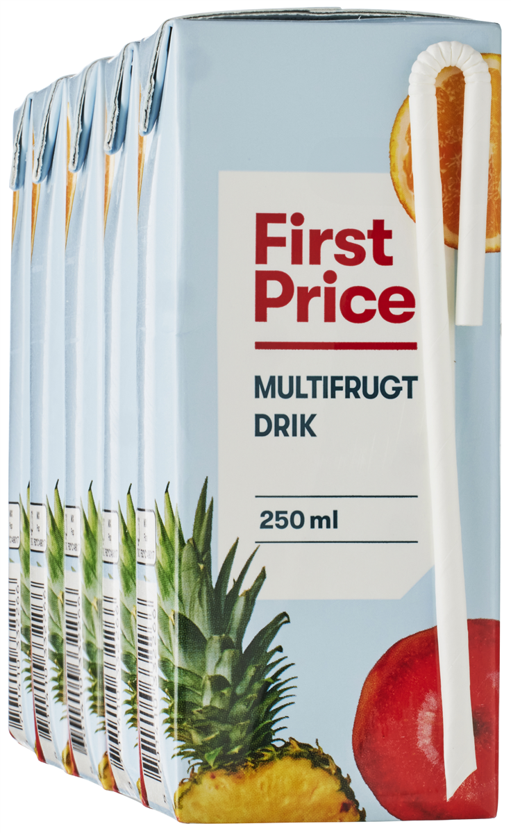 First Price Multifrugt Drik 5x250 ml 1250 ml