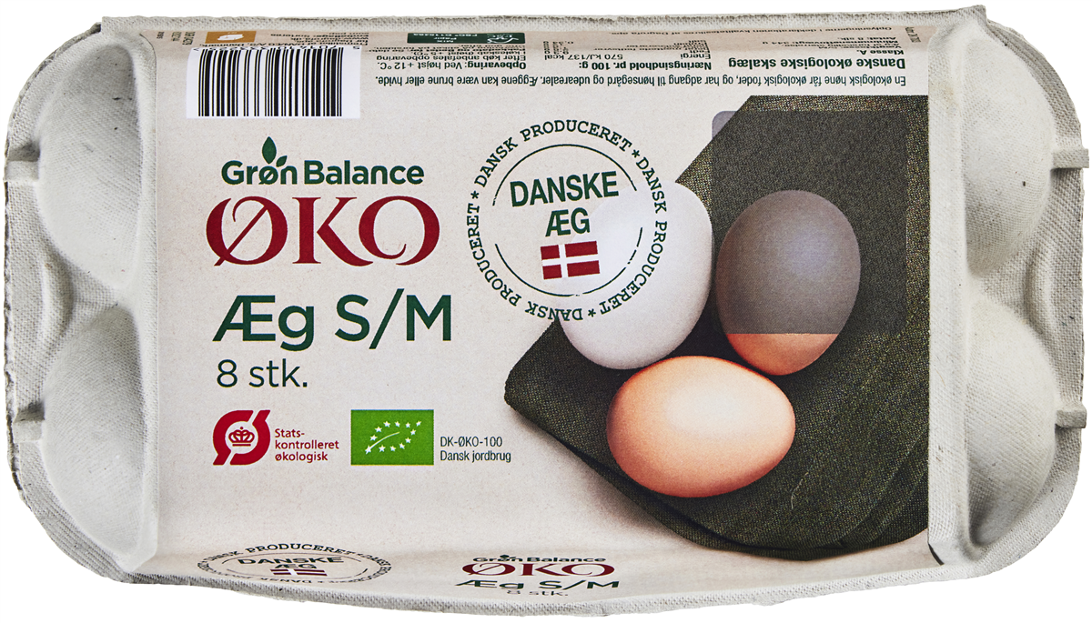 Grøn Balance Æg S/M Økologiske