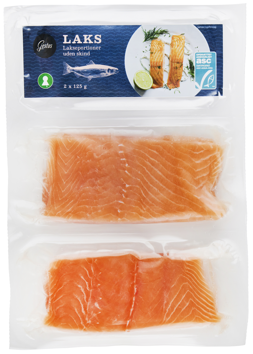 Gestus lakseportion 2 x 125 g 250 g