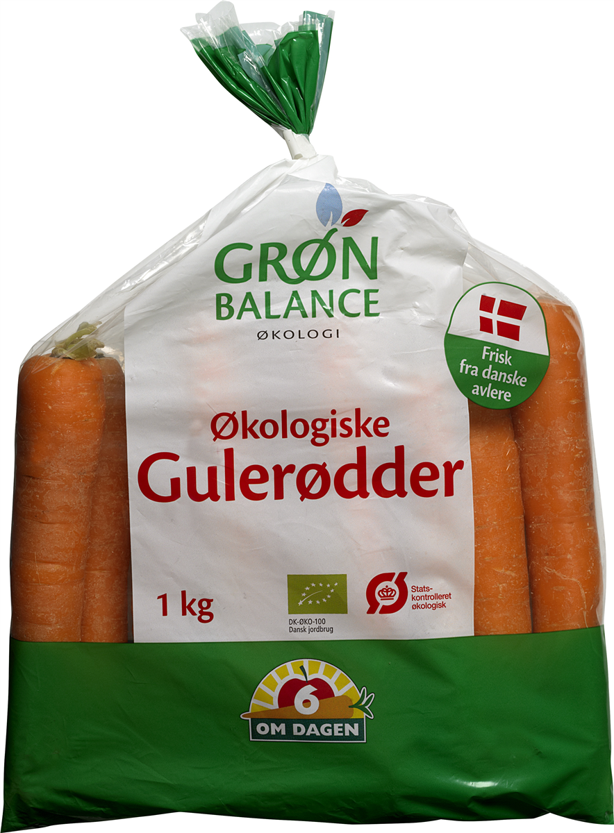 Gulerødder øko. 1 kg 1000 g