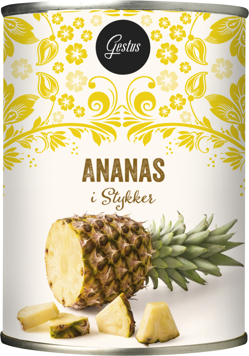 Gestus Ananas i stykker