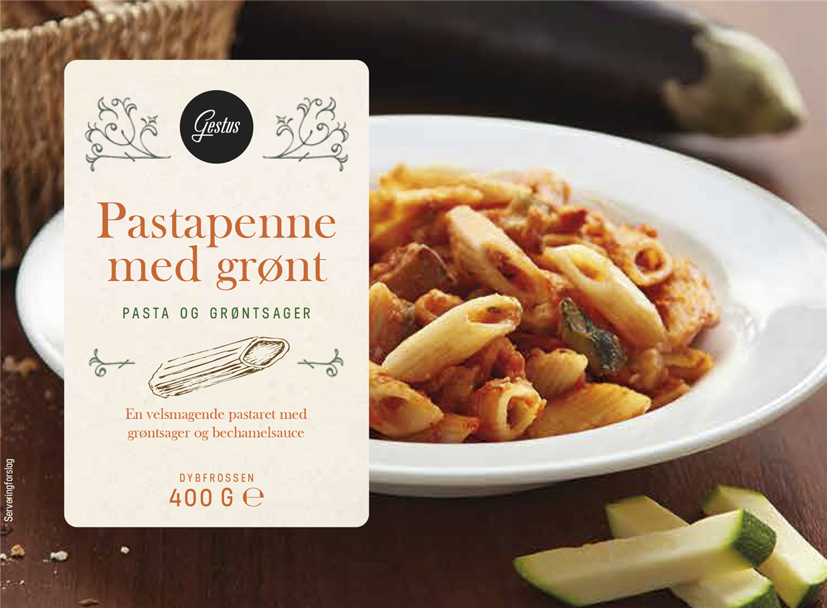 Gestus pasta penne m grønt 400 g