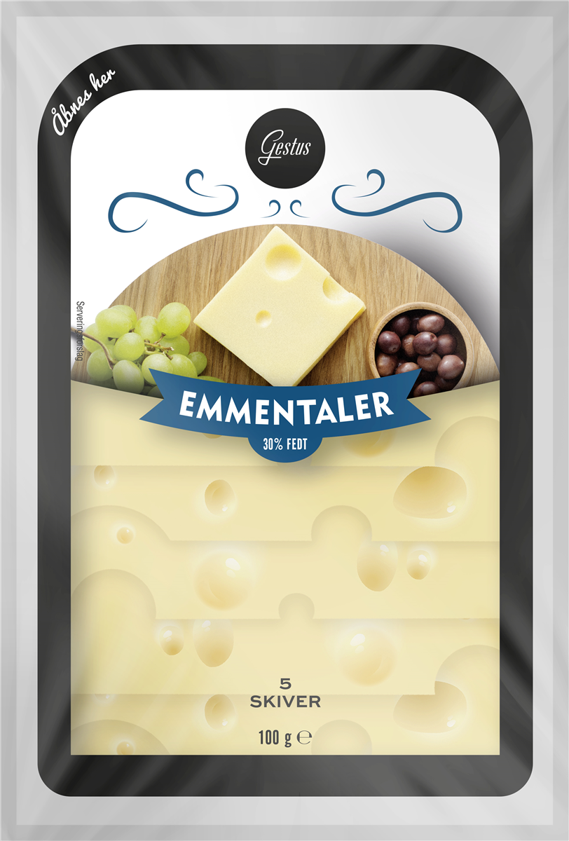 Gestus Emmentaler i skiver
