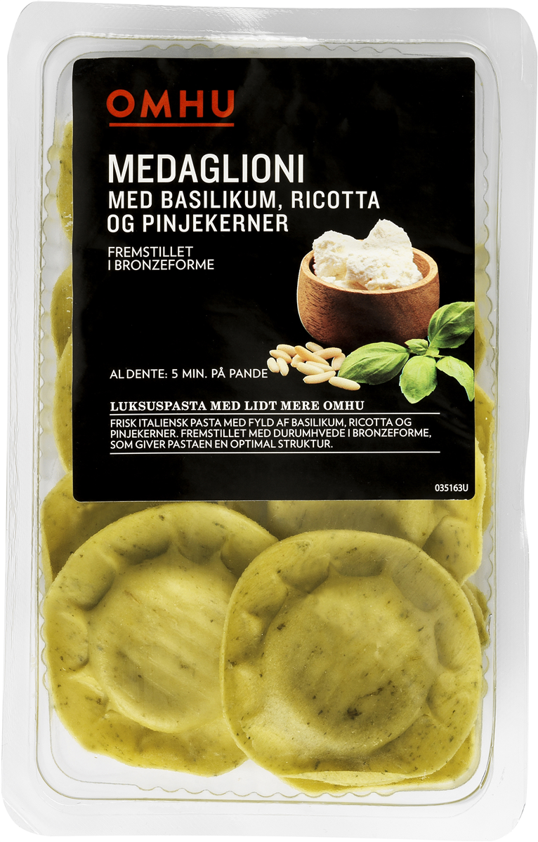 Omhu medaglion basilikum 250 g
