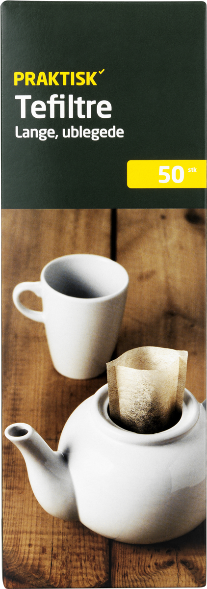 Praktisk Tefiltre Lange 50 stk
