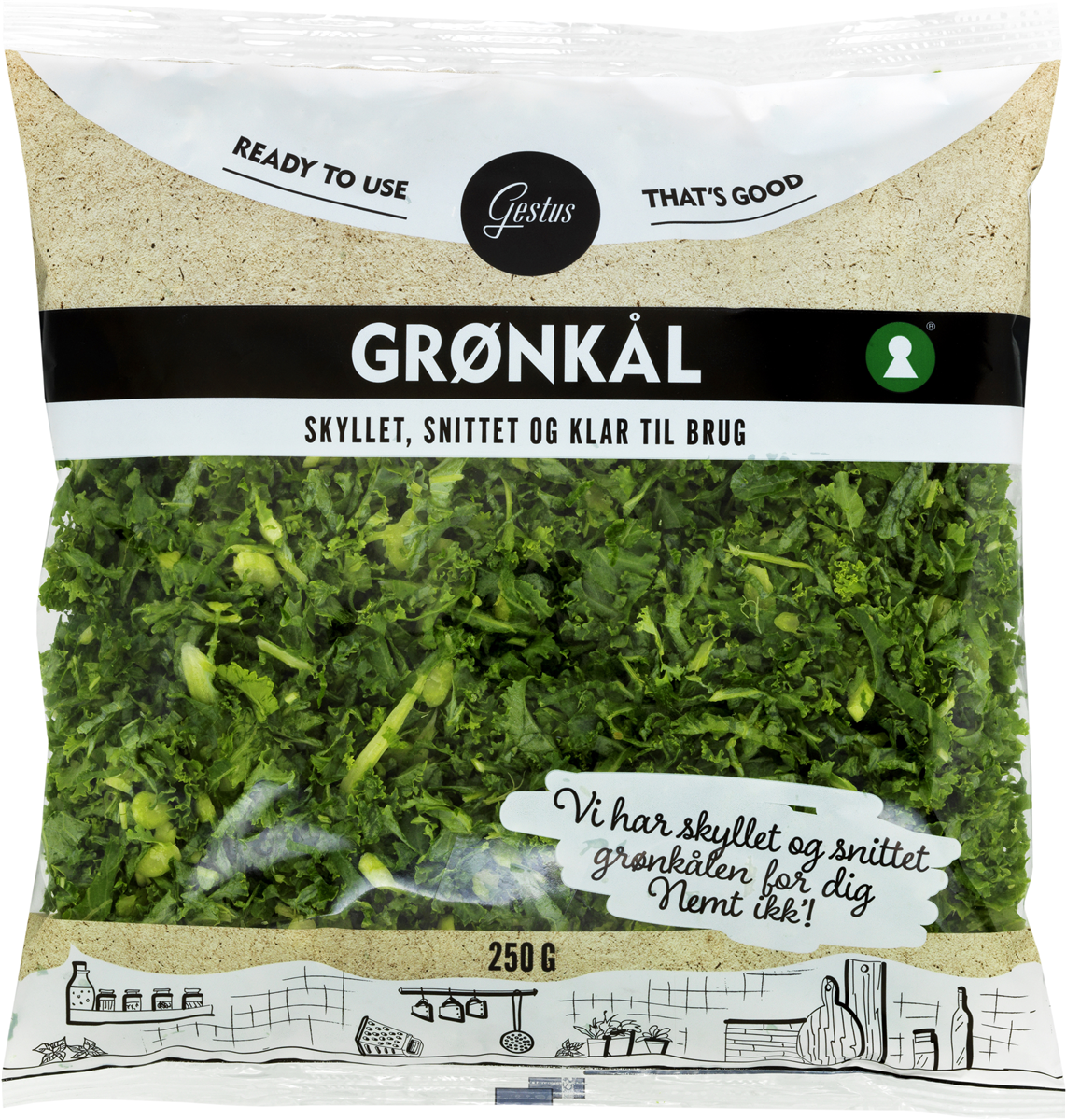 Grønkål Snittet