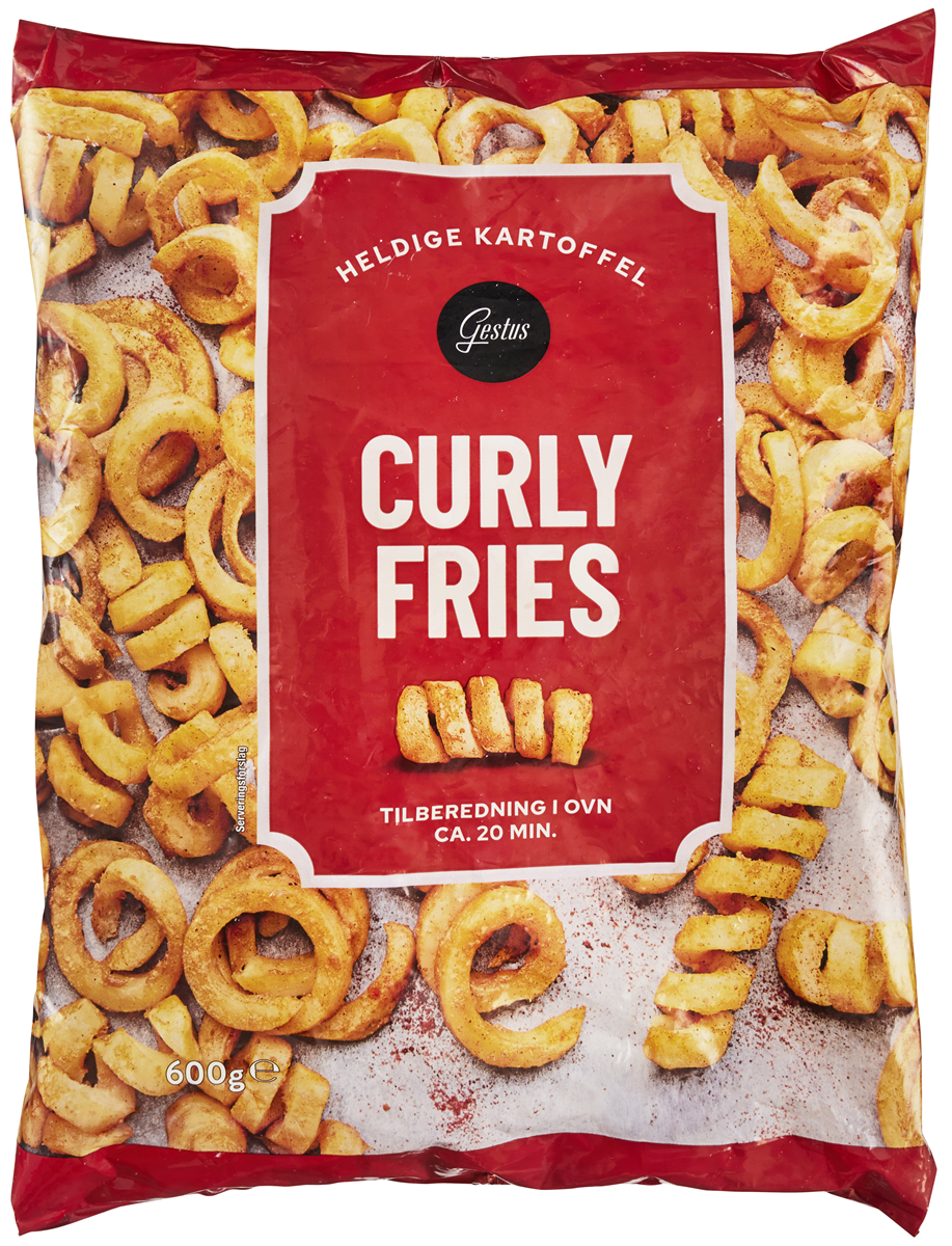 Gestus Kartoffel Curly Fries 600 g