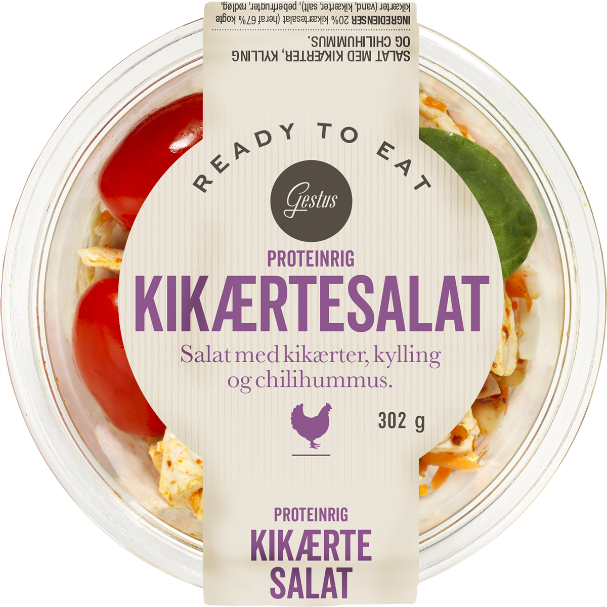 Kikærtesalat med kylling