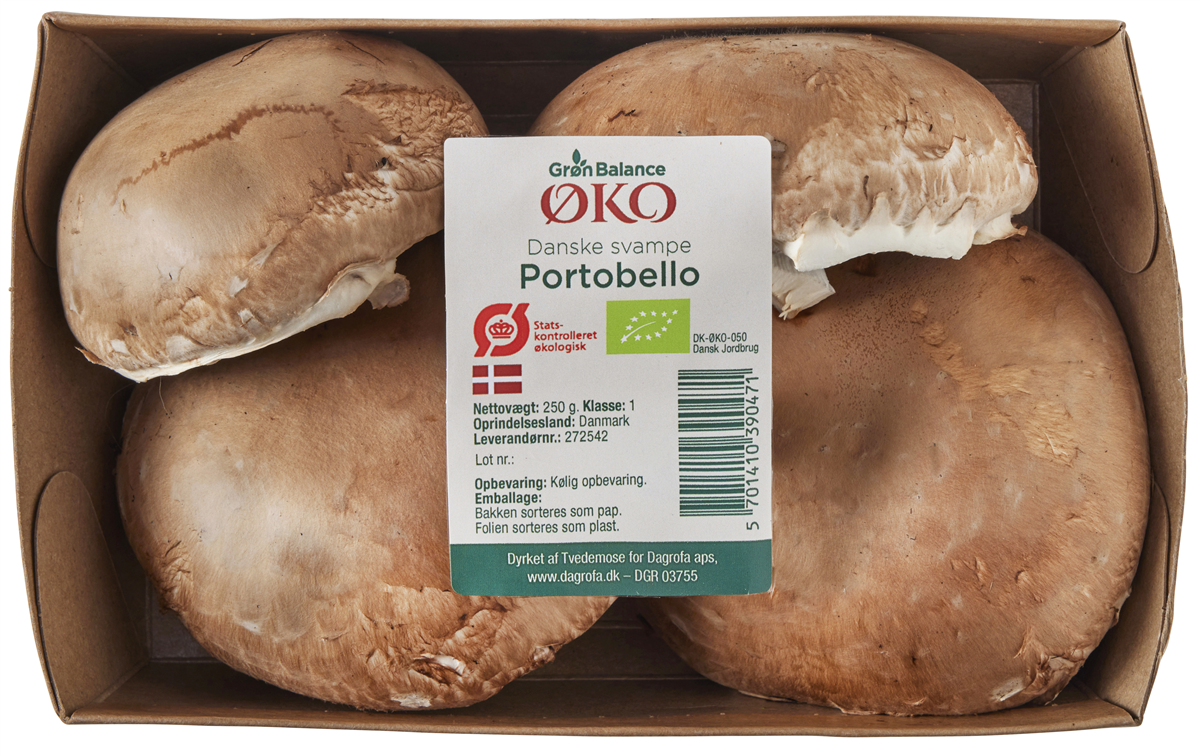 Øko-Svampe Portobello Brun 250 g