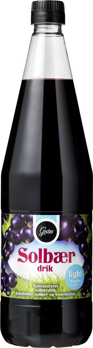 Gestus solbærsaft light 1000 ml