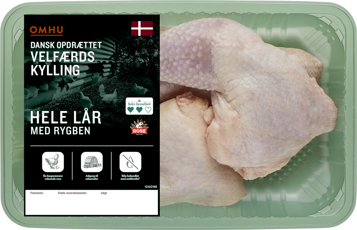 Omhu hele kyllingelår 1000 g