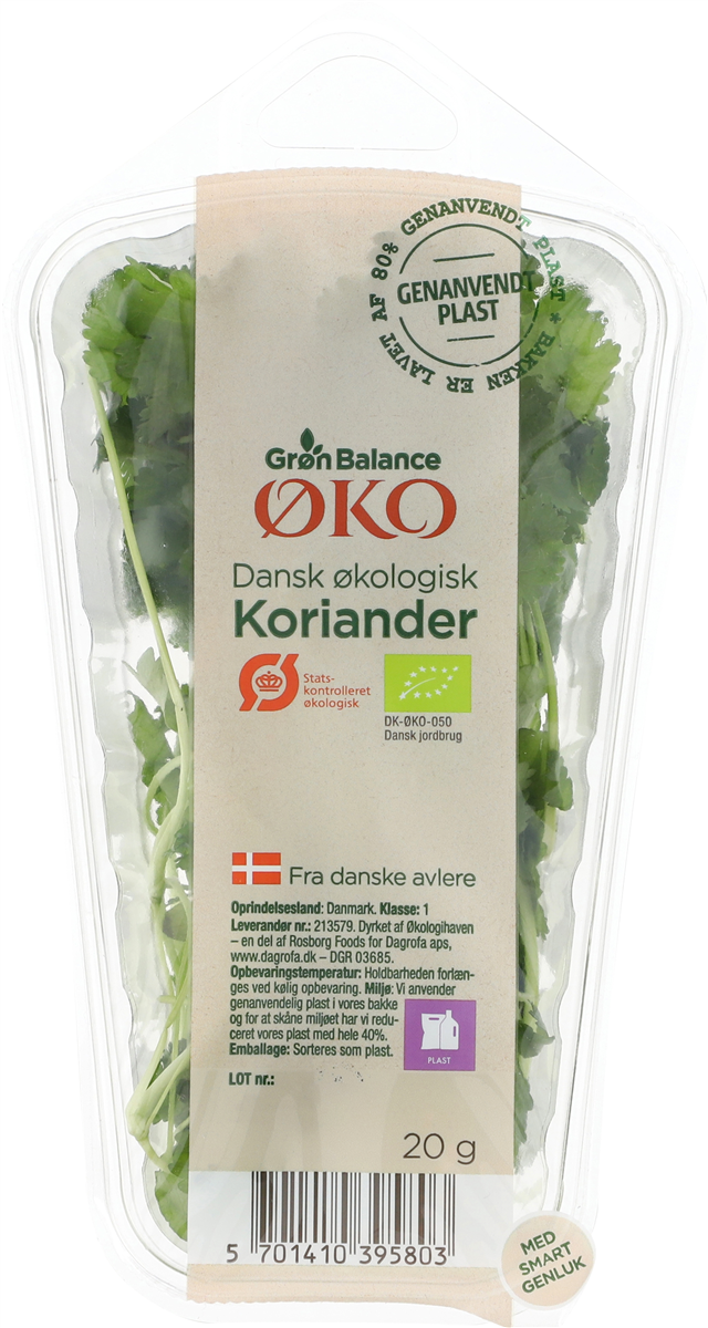 Øko-Afskåret Koriander 20 g