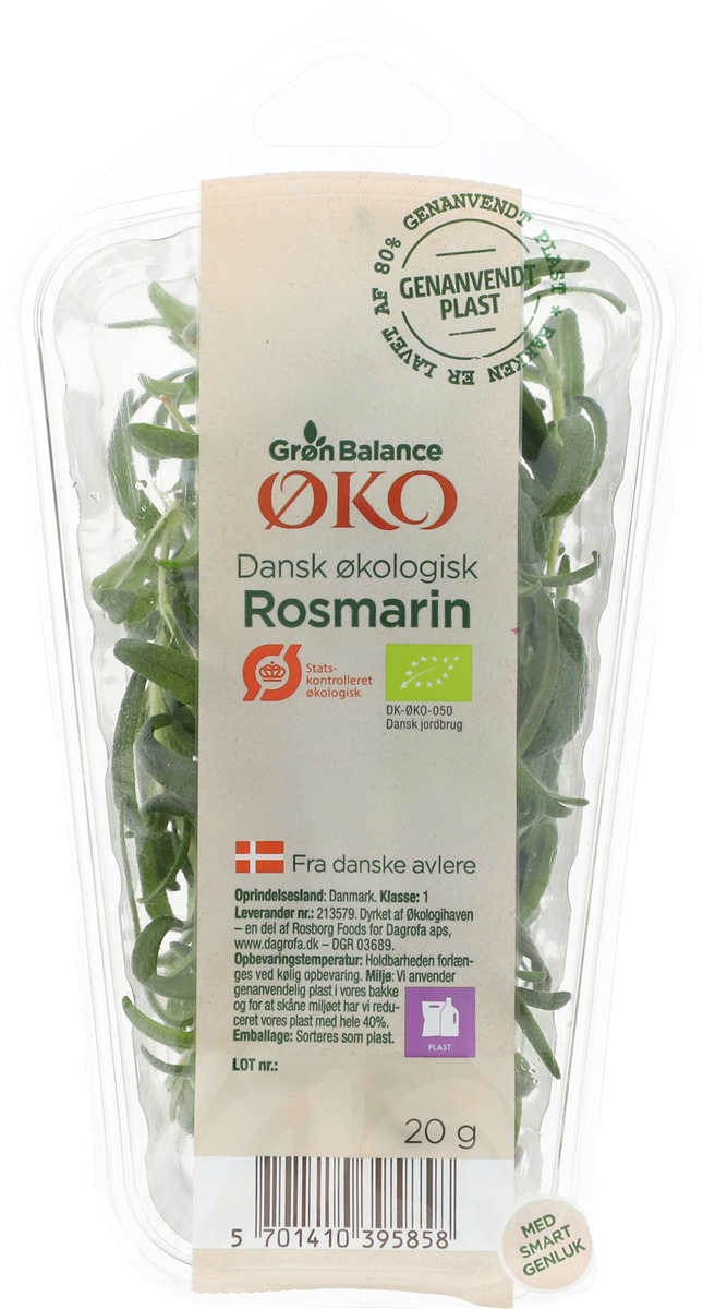 Øko-Afskåret Rosmarin 20 g