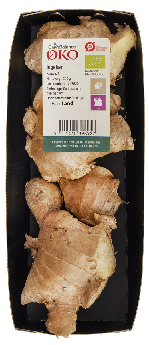 Økologisk Ingefær 200 g