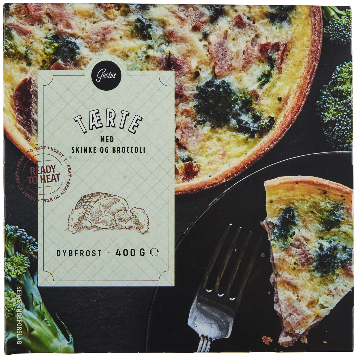 Gestus Tærte Skinke & Broccoli 400 g
