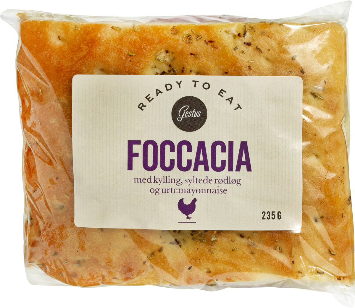 Gestus Focaccia Kylling Urter
