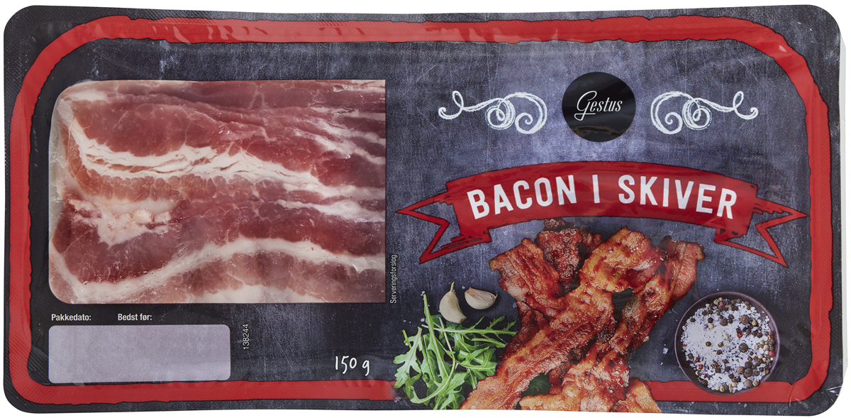 Gestus Bacon i skiver 150 g